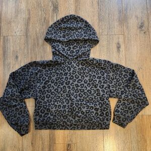 Abercrombie & Fitch Black And Gray Leopard Sweatshirt - XS